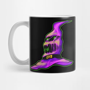 Purple Evil Witch Hat Halloween Mug